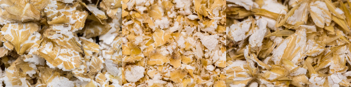 Fiocchi di orzo, grano e avena